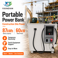 Yixindian 87kWh 60kW Mobile Energy Storage Fast Charging System for Factory Power Consumption Off-grid Hybrid Solar Power