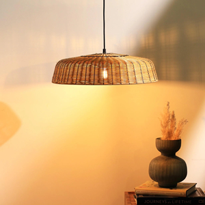 Lámpara de Araña LED de Madera de Lujo, Lámpara Colgante de Mimbre Tejida a Mano, Gran Venta, Disponible al Precio Más Bajo - Product Image 3