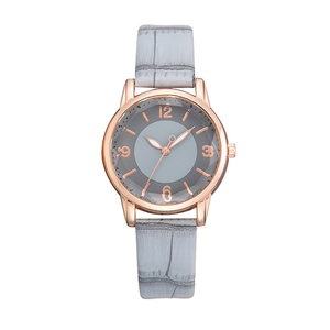 Unisex Classic Quartz Watch 43mm Leather Alloy Simple Retro Minimalist Pointer Waterproof Glass Fashion Leisure - Product Image 3