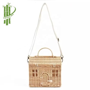 Bolsa decorativa para el Hogar Inteligente, producto de ratán, bolsa colorida con cable hecha a mano de Bambú - Product Image 5