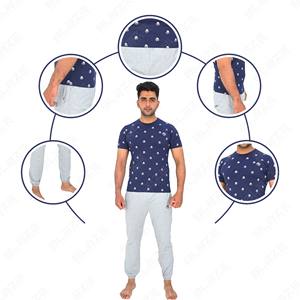 Ensemble de vêtements de sport de fitness pour hommes à impression personnalisée décontracté couleur unie deux pièces t-shirt short taille XL pour les survêtements d'été en coton - Product Image 5