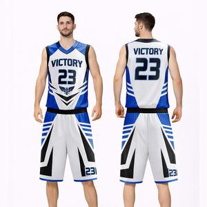 Uniforme de Baloncesto Unisex Personalizado con MOQ Bajo, Último Diseño, Impresión de Logotipo Personalizado, 100% Poliéster, Transpirable y que Absorbe la Humedad - Product Image 1