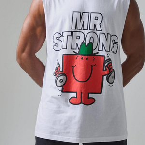 Camiseta sin Mangas de Algodón Blanco para Hombre, Diseño Premium, Cuello Redondo, Estilo Casual Tejido - Product Image 5