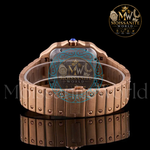 Wholesale Supply Modern Moissanite Diamond Men's <b>Watch</b> with Premium Finish Stylish Gift for Father's Day and Graduation for Sale - Product Image 4