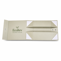 Boîtes cadeaux pliantes magnétiques en carton rigide biodégradable écologiques de luxe imprimées sur mesure, matériaux recyclés