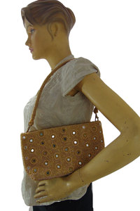 Bolso de mano de lujo con cuentas doradas hecho a mano, cartera de noche nupcial, bolso de fiesta bordado de diseñador, cartera de boda étnica - Product Image 5