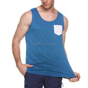 เสื้อกล้ามผู้ชายผ้าฝ้ายสีพื้น คอกลม แขนกุด สไตล์สตรีทแวร์ ราคาส่งถูกที่สุด - Product Image 3