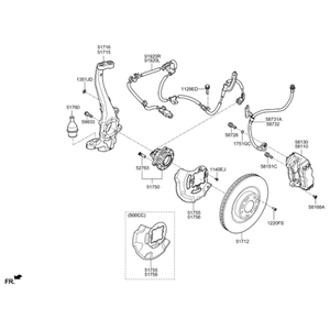 Nouveaux étriers et supports K9 Droit 581303T500 - Product Image 2