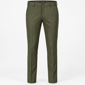 Pantalones de Trabajo Clásicos para Hombre, Profesionales, Resistentes, con Botones, Estilo Casual para Oficina - Product Image 1
