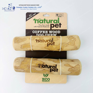 ของเล่นไม้กาแฟธรรมชาติสำหรับสุนัขพันธุ์ใหญ่ เป็นมิตรกับสิ่งแวดล้อม ทนทาน ใช้ได้ภายในบ้าน สีพื้นเรียบง่าย ผลิตในเวียดนาม - Product Image 6