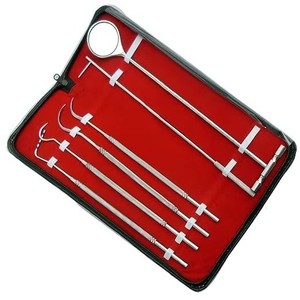 Kit Dental Equino Premium con Espejo, Sonda, Explorador y Instrumentos Veterinarios de Acero Inoxidable para el Cuidado Dental de Caballos - Product Image 3