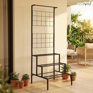 Large Metal Anti-Rust Plant <b>Stand</b> for Outdoor Balcony and Desktop Use Asian Style Pre-Assembled Heavy <b>Weight</b> Planter <b>Stand</b> - Product Image 3