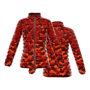 Veste matelassée zippée pour femme en toile imperméable et respirante, avec impression numérique personnalisée, haute qualité, pour le sport (4 jeux) - Product Image 4