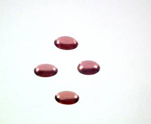Lot en gros de pierres précieuses naturelles de rhodolite grenat de haute qualité, cabochons ovales, pour la fabrication de bijoux (bagues, pendentifs) - Product Image 1