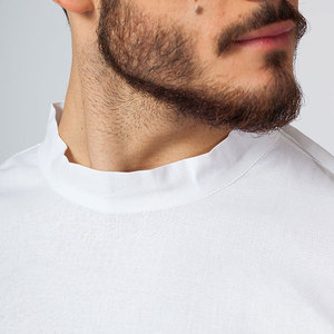 Bata de Laboratorio de Algodón Blanca para Hombre con Nombre de Hospital Personalizado, Manga Larga, Uniforme de Hospital Tejido con Bolsillo - Product Image 6