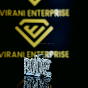 Hot Hip Hop Jewelry VVS Moissanite Diamond Iced Out Custom Credit Card Pendant 925 Sterling Silver Solid Party Hiphop Geometric - Product Image 2