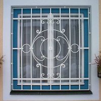 Diseños modernos de ventana principal Parrillas de acero antirrobo Seguridad de grado hospitalario Estilo abierto fijo