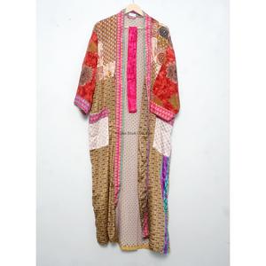 Kimono en soie douce et confortable pour femme, robe de chambre de demoiselle d'honneur, kimono indien en pure soie, kimono japonais en soie, robe de plage pour mariée - Product Image 5