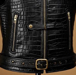 Chaleco de Cuero Repujado para Hombre o Chaleco Estilo Motero - Product Image 2
