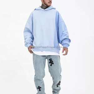 Sweats à capuche personnalisés pour hommes en gros Impression et broderie de logo personnalisé Pull en coton à la mode et décontracté de haute qualité unisexe - Product Image 5