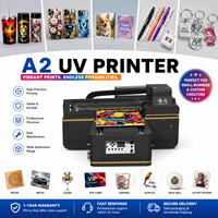 Imprimante UV A2 abordable 4060, machine d'impression UV à plat pour les startups, solution d'impression acrylique personnalisée pour cadeaux