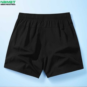 Pantalones Cortos Deportivos Casuales para Hombre NAIMAT, Negros, de Secado Rápido, Cintura Elástica, 100% Poliéster Tejido - Product Image 1