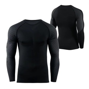 2025 Latest Style Custom Made Men's Rash Guard Eco-Friendly Full Sleeve Spandex Polyester Breathable High Quality OEM 2026 - Product Image 1
