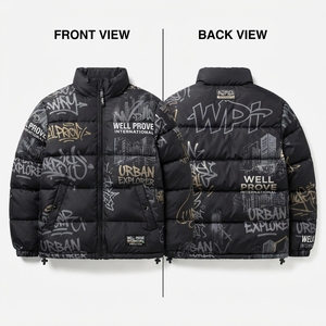 Chaqueta de Invierno Premium de Nylon Tejido de 350 GSM, Secado Rápido, Transpirable, con Relleno 100% Poliéster Marrón - Product Image 6