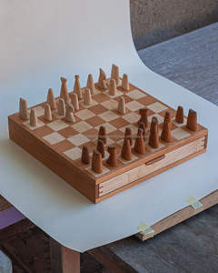 Tableros de Ajedrez de madera, tableros de juego de ajedrez con imán de madera portátil ecológico, piezas de ajedrez impresas en caja de madera - Product Image 3