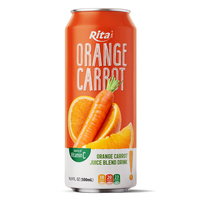 Sinaasappel-wortelsapmix drank 330ml blik fabrikant dranken Vietnam fruitsmaak frisdrank OEM ODM private label