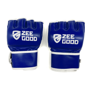 Gants de MMA pour hommes et femmes, gants de kickboxing à paume ouverte, pour entraînement au sac de frappe, équipement de Muay Thai, en cuir PU - Product Image 2
