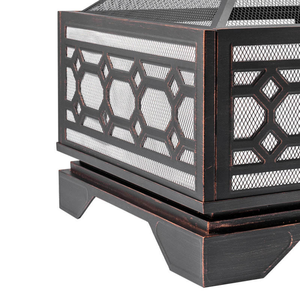 Brasero de Metal Sólido de Diseño Único para Uso en Exteriores y Jardines, Brasero de Alta Calidad en Color Negro con Cubierta 2025 - Product Image 4