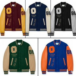 Fabricantes profesionales de chaquetas varsity bordadas de manga larga para hombre para invierno, venta al por mayor a bajo precio, servicio OEM para hombres - Product Image 1