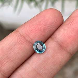 Saphir bleu vert naturel de Madagascar, taille ovale, qualité Eye Clean, pierre précieuse non montée pour bague de fiançailles et bijoux - Product Image 5