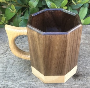 Eco Friendly Wooden Coffee Mug Handmade Solid Wood Cup Natural Finish Rustic Design for Tea Coffee Juice - Product Image 3