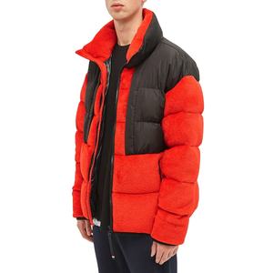 Veste matelassée de haute qualité pour homme, d'hiver, d'extérieur, en toile, à manches longues, col montant, logo sur le devant, coupe-vent, écologique - Product Image 2