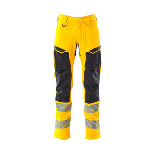 Chemises de travail décontractées haute visibilité, respirantes, imperméables, vêtements de sécurité réfléchissants, taille élastique, poches à cordon, microfibre - Product Image 5