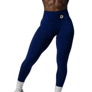 Leggings Deportivos de Cintura Alta para Mujer, Color Azul Rey, Sin Costuras, Compresión, para Gimnasio, Yoga, Ejercicio, Correr, Resistentes a las Sentadillas, Elásticos - Product Image 1