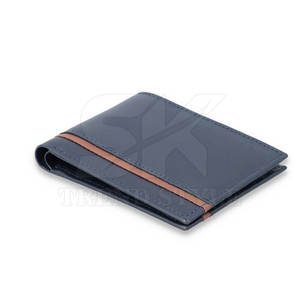 Cartera de Cuero Suave de Una Sola Tonalidad y Color Combinado para Hombre, Cartera Delgada de Cuero de la Mejor Calidad - Product Image 1