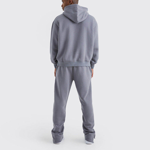 Conjunto Deportivo Vintage para Hombre, Estilo Urbano, con Logotipo Personalizado, Lavado Ácido, Sudadera con Capucha Extra Grande y Pantalones Deportivos - Product Image 2
