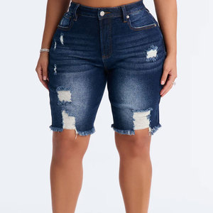 Ropa de Mujer, Jeans, Shorts de Mezclilla con Perlas, Shorts de Mezclilla de Moda para Verano, Pantalones Cortos de Mezclilla con Diamantes, Shorts Casuales de Mezclilla para Mujer - Product Image 1
