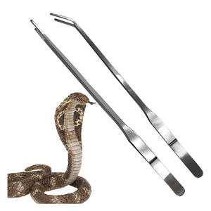 Pinzas para Reptiles de Acero Inoxidable, Ligeras, Impermeables, para Uso en Campo y al Aire Libre, Construcción Duradera, para Manipulación Diaria de Serpientes - Product Image 1