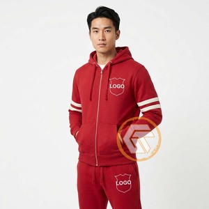 Survêtement d'hiver personnalisé en molleton de coton Alpha brodé avec fermeture éclair et capuche, haute qualité, respirant, pour hommes de la fraternité grecque Psi - Product Image 4