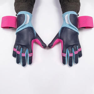 Vente en gros de gants de frappeur de baseball softball en cuir souple combinaison de couleurs uniques manchette longue Position du lanceur balle souple sport - Product Image 3