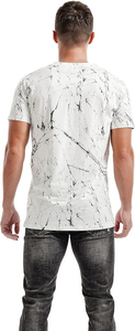 เสื้อยืดเจอร์ซีย์ผู้ชายใหม่ ผ้าฝ้าย 100% คอกลม แขนสั้น ทรงโอเวอร์ไซส์ ผ้าไม่ยับ สวมใส่สบายๆ สำหรับฤดูร้อน - Product Image 4