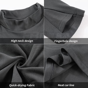 Camisetas Deportivas para Hombre, de Secado Rápido, Corte Regular, Manga Larga, Cuello Redondo y Diseño con Orificios para los Dedos, Algodón Casual, Logotipo Frontal - Product Image 6