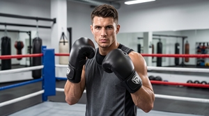 Guantes de Boxeo Verticales Portátiles de Cuero Genuino Negro Dumela International, Equipo de Entrenamiento Profesional, Modelo DI-BG-23 - Product Image 3