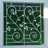 Diseños modernos de ventana principal Parrillas de acero antirrobo Seguridad de grado hospitalario Estilo abierto fijo