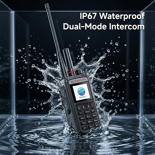 4G POC Radio Handheld Global 5000KM Long Range Walkie Talkie Dual-Mode Waterproof Intercom High-Capacity Battery Support SIM GPS