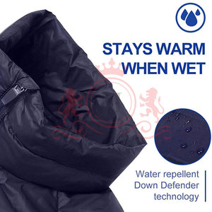 <b>Smart</b> Casual Puffer <b>Jacket</b> Quilted Warm Outerwear High Neck Full Zip Minimal Design <b>For</b> <b>Men</b> - Product Image 3